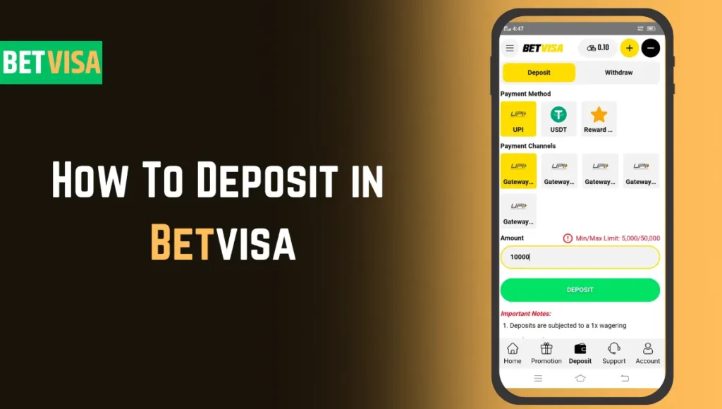 How To Deposit in Betvisa
